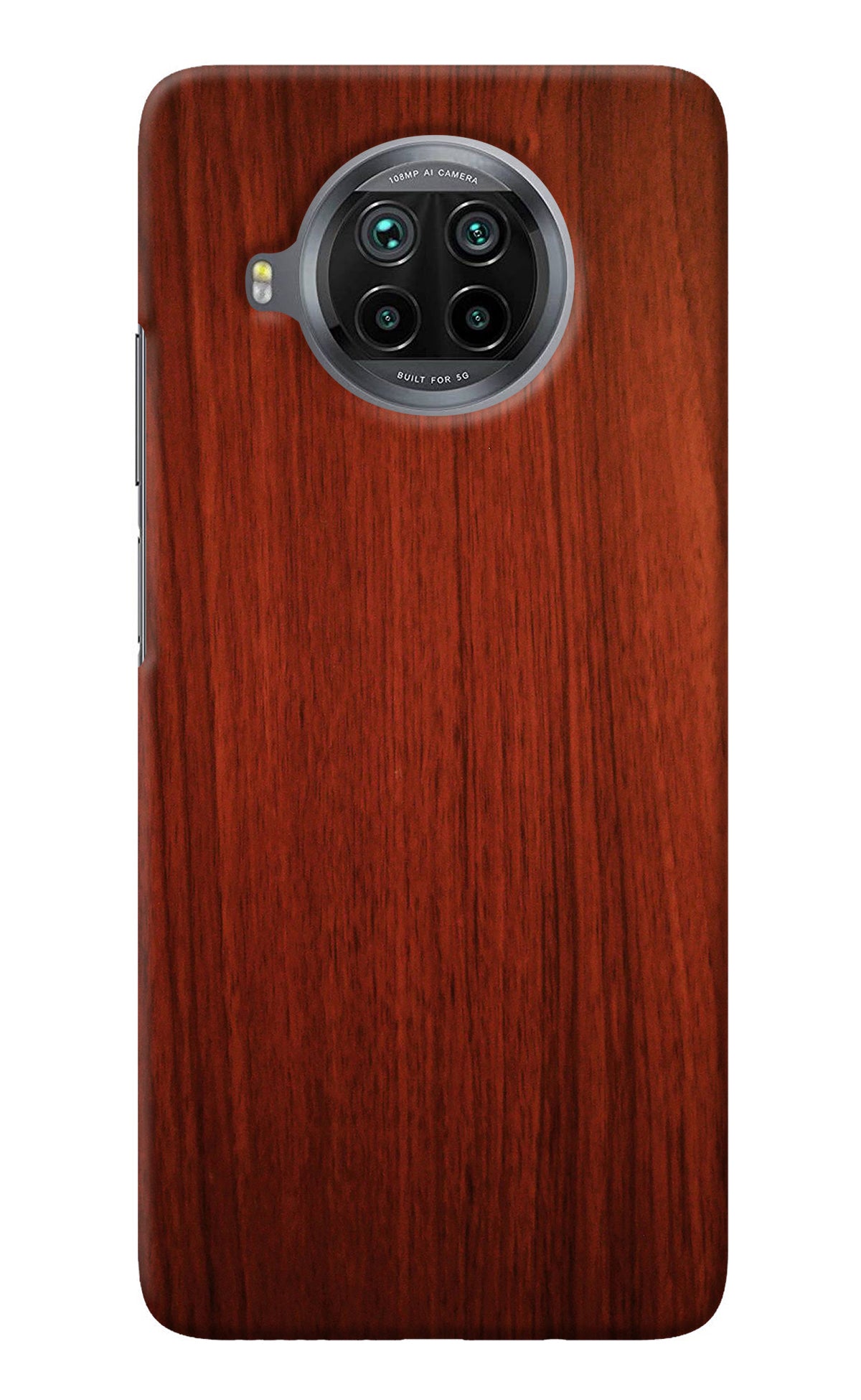 Wooden Plain Pattern Mi 10i Back Cover