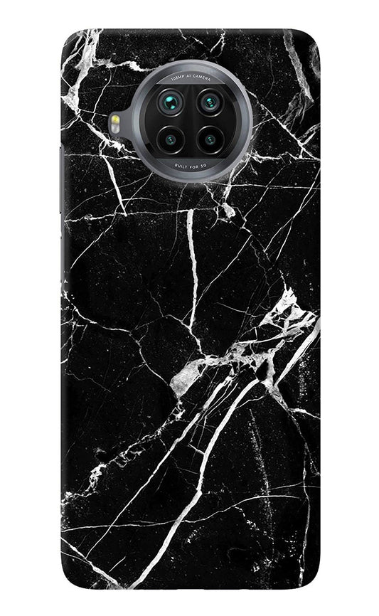 Black Marble Pattern Mi 10i Back Cover