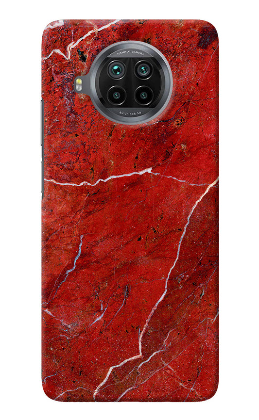 Red Marble Design Mi 10i Back Cover