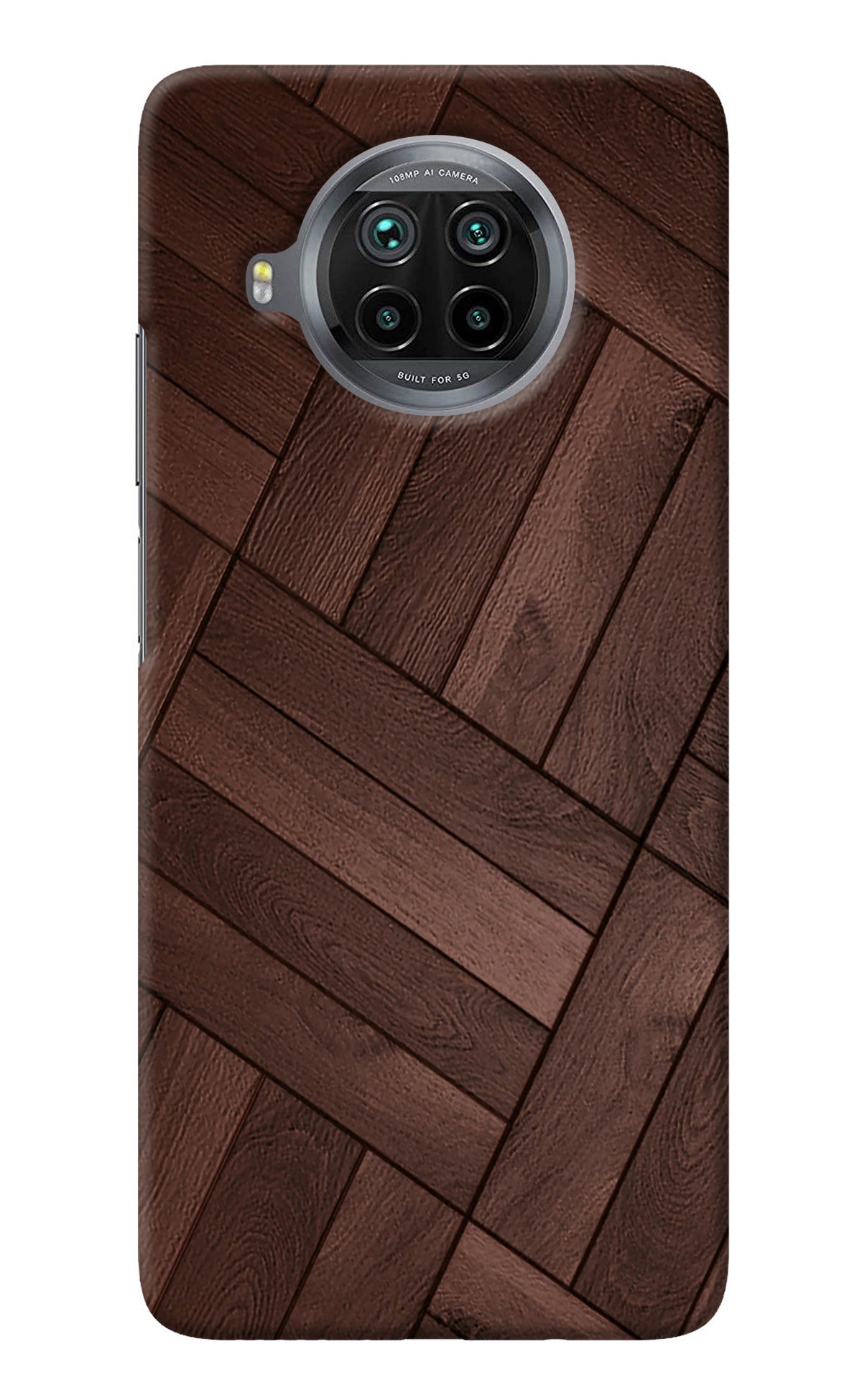 Wooden Texture Design Mi 10i Back Cover