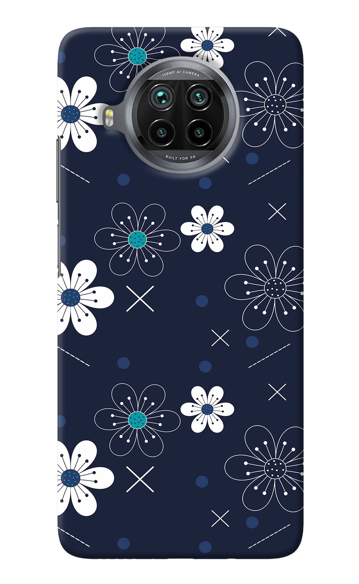 Flowers Mi 10i Back Cover