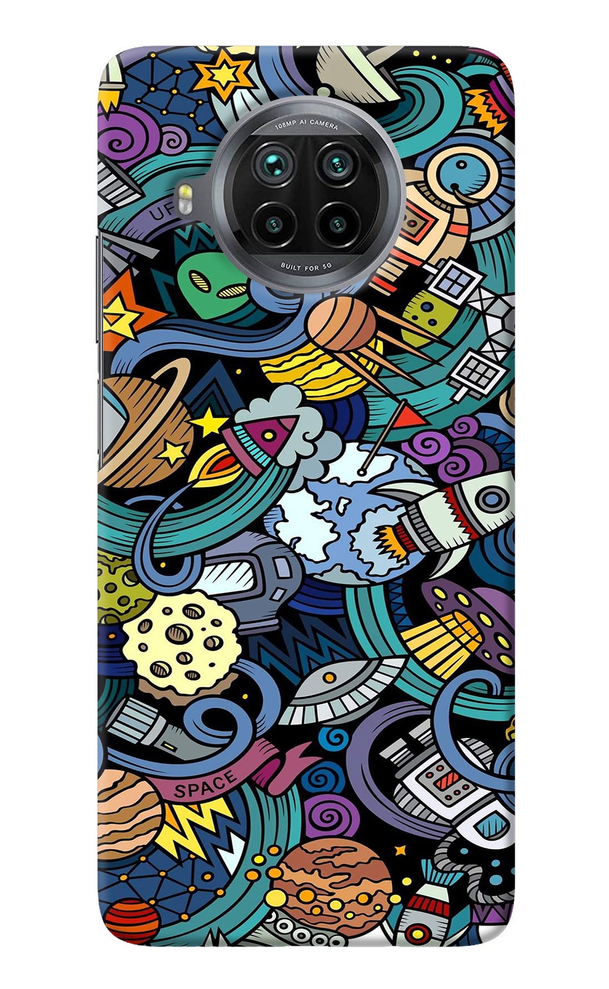 Space Abstract Mi 10i Back Cover