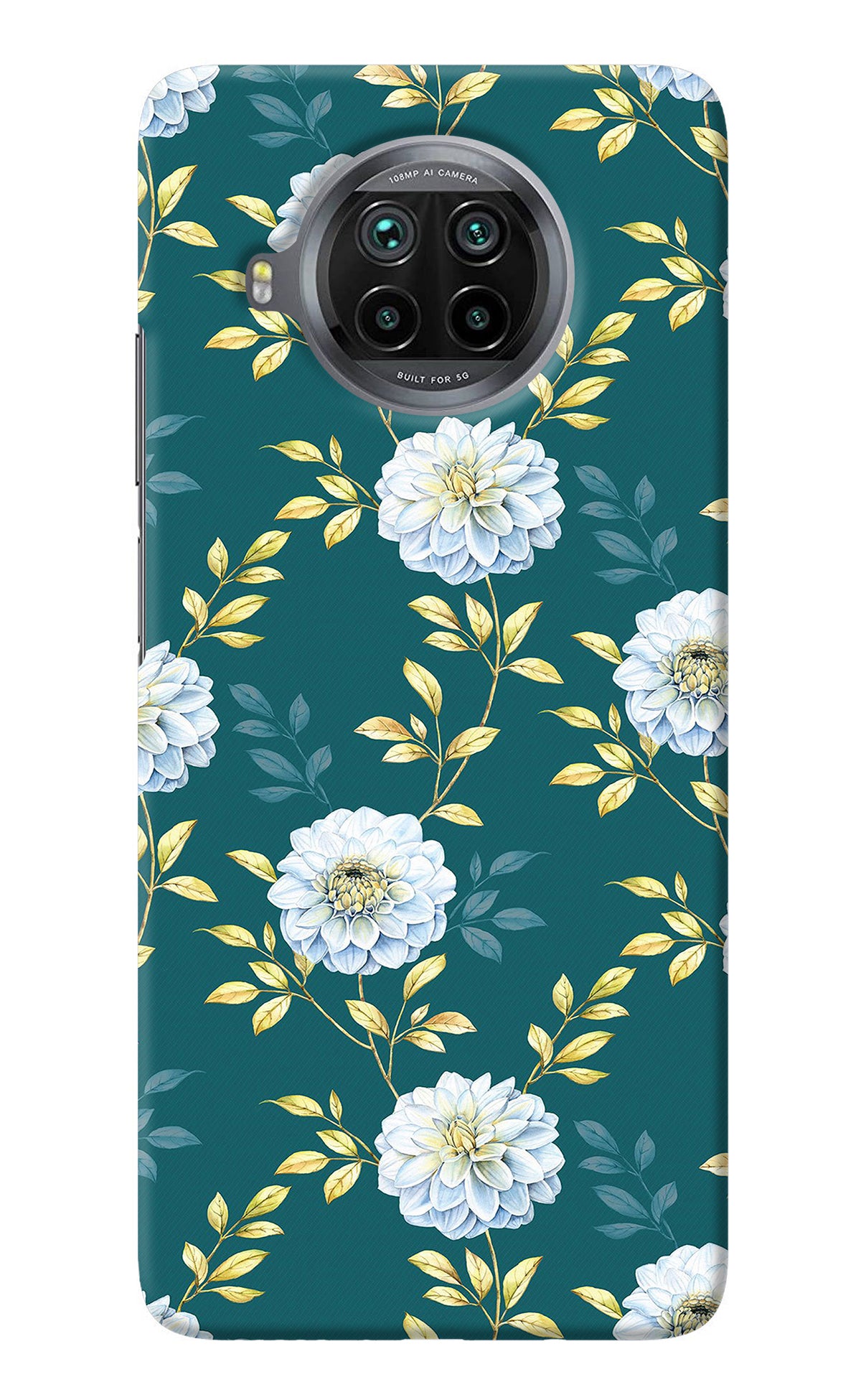 Flowers Mi 10i Back Cover