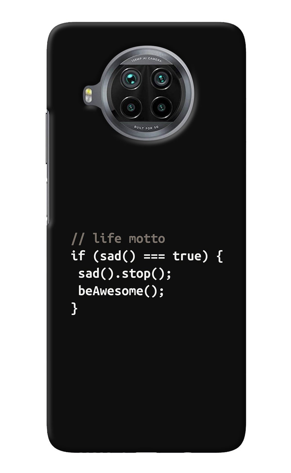 Life Motto Code Mi 10i Back Cover