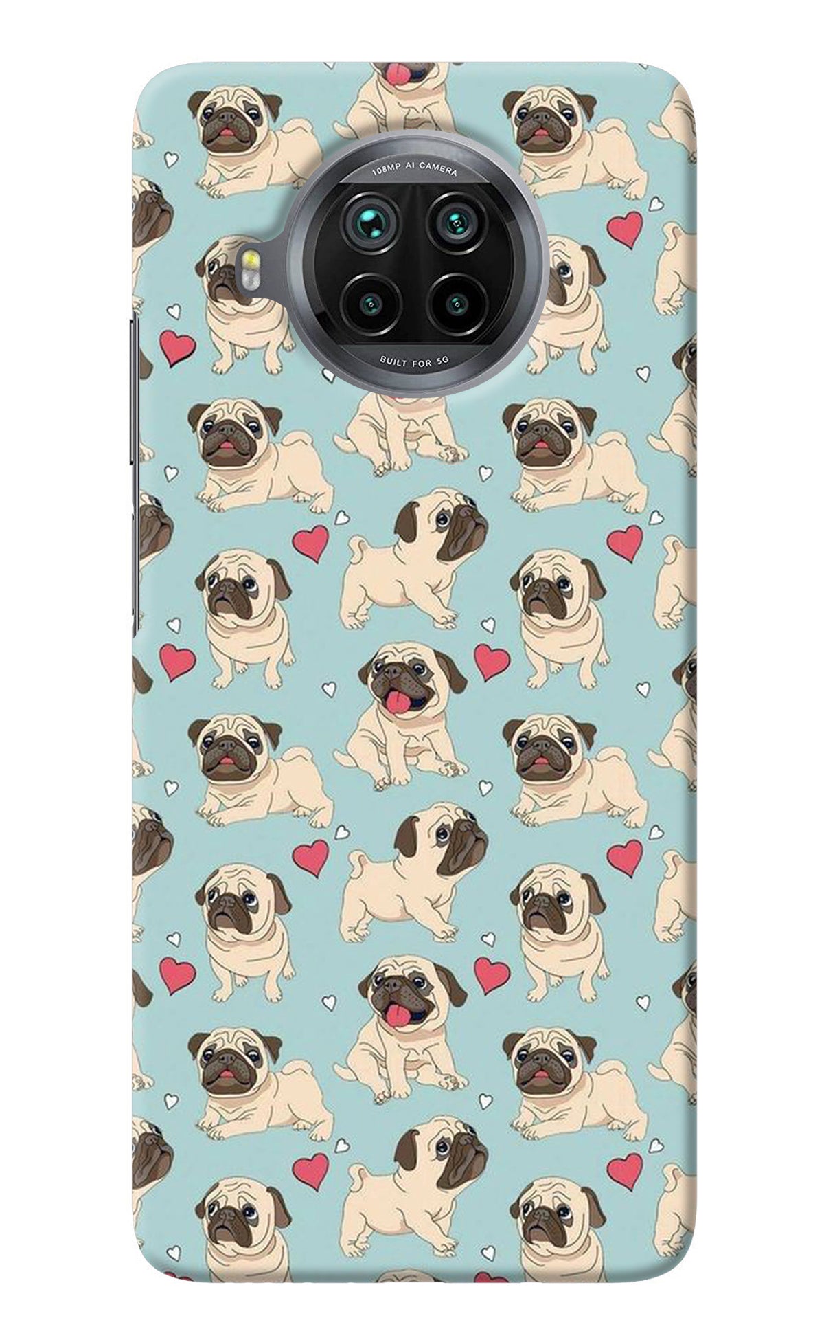 Pug Dog Mi 10i Back Cover