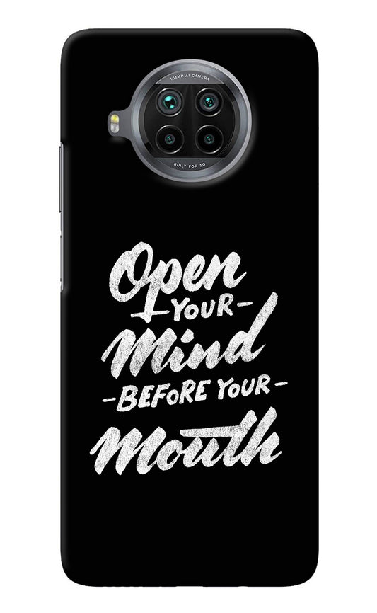 Open Your Mind Before Your Mouth Mi 10i Back Cover