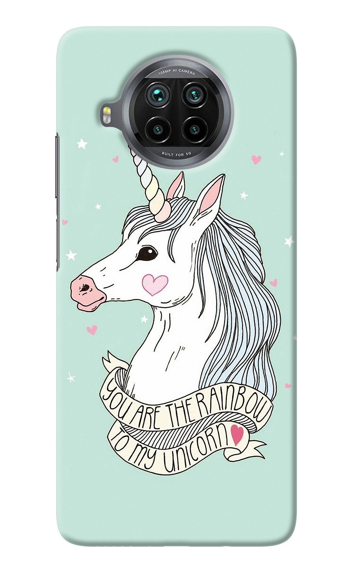 Unicorn Wallpaper Mi 10i Back Cover