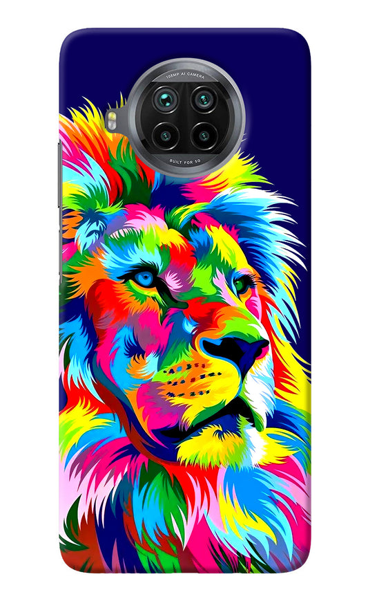 Vector Art Lion Mi 10i Back Cover