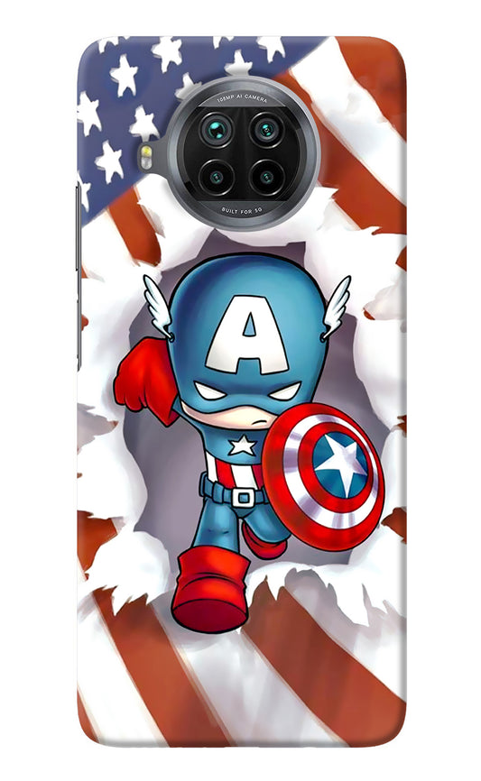 Captain America Mi 10i Back Cover