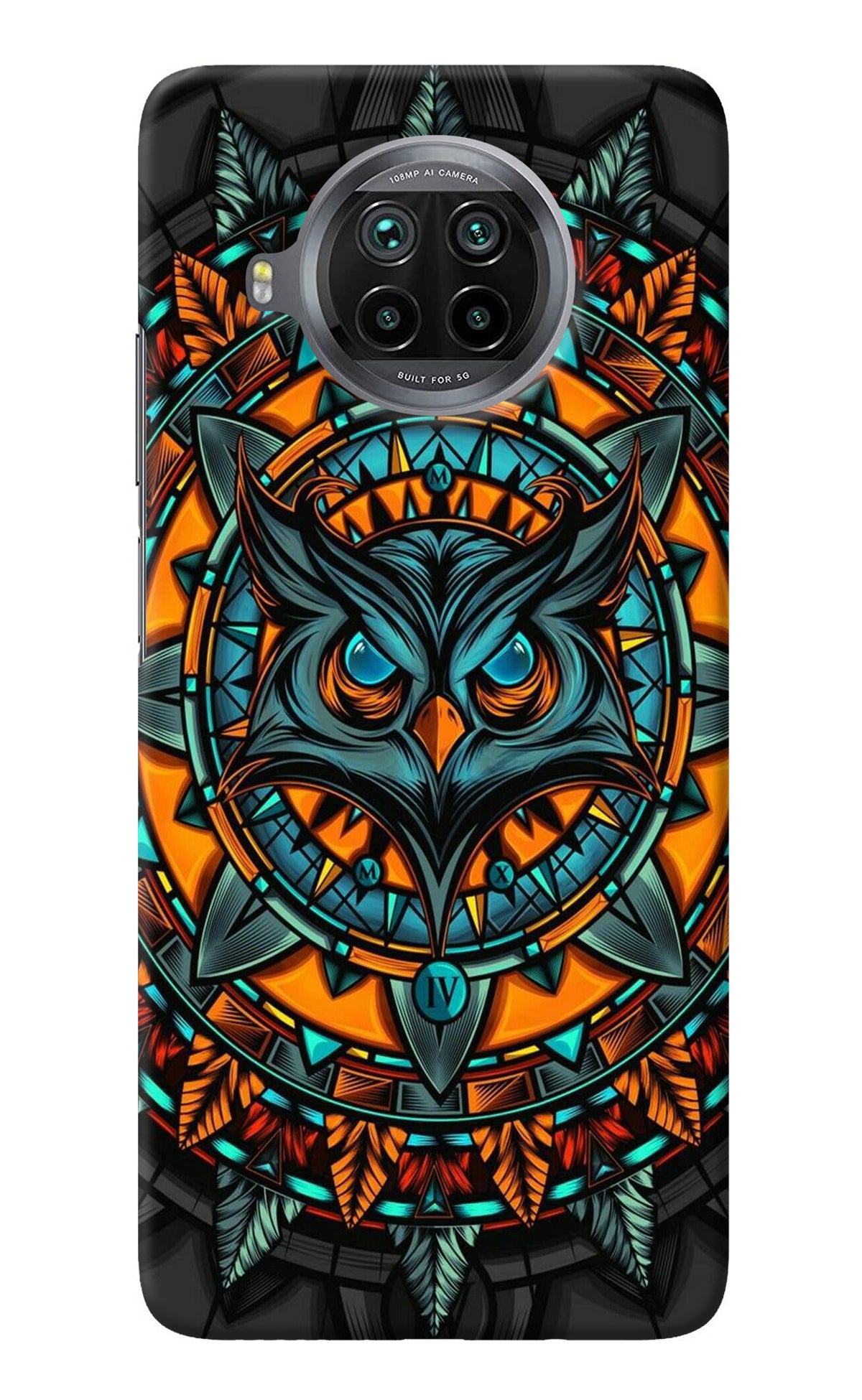 Angry Owl Art Mi 10i Back Cover