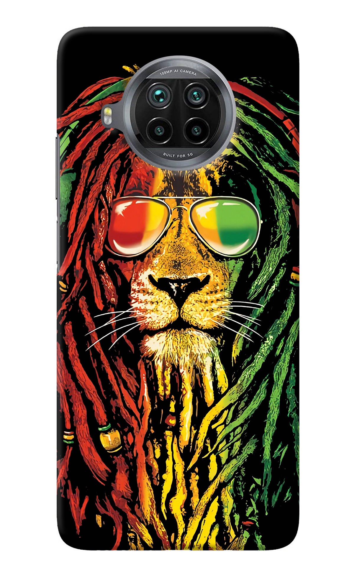 Rasta Lion Mi 10i Back Cover