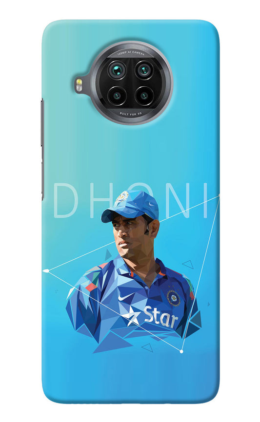 Dhoni Artwork Mi 10i Back Cover