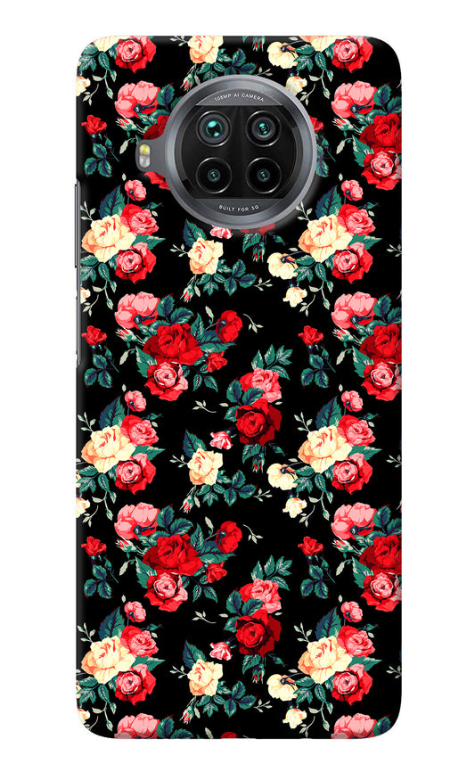 Rose Pattern Mi 10i Back Cover