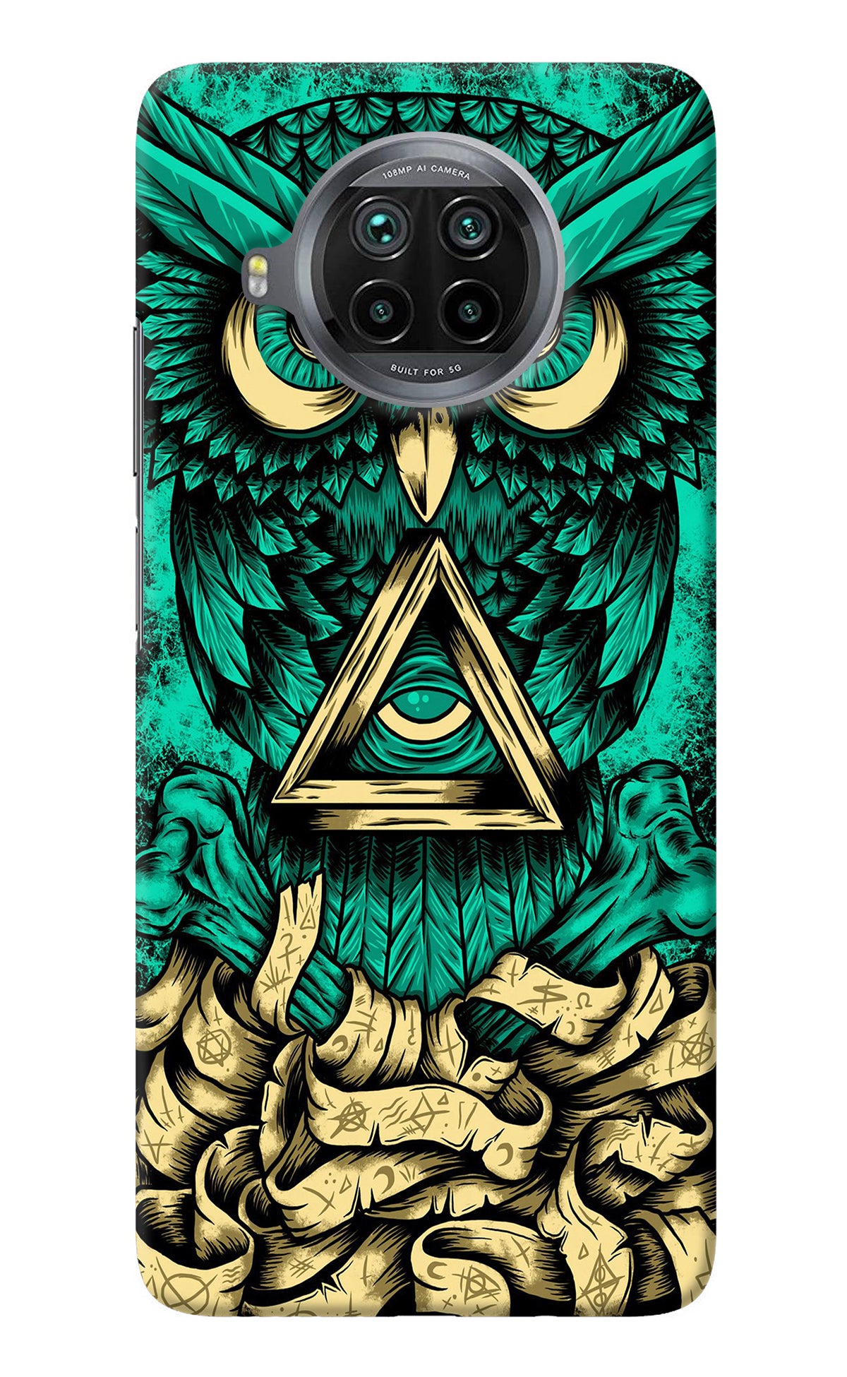 Green Owl Mi 10i Back Cover