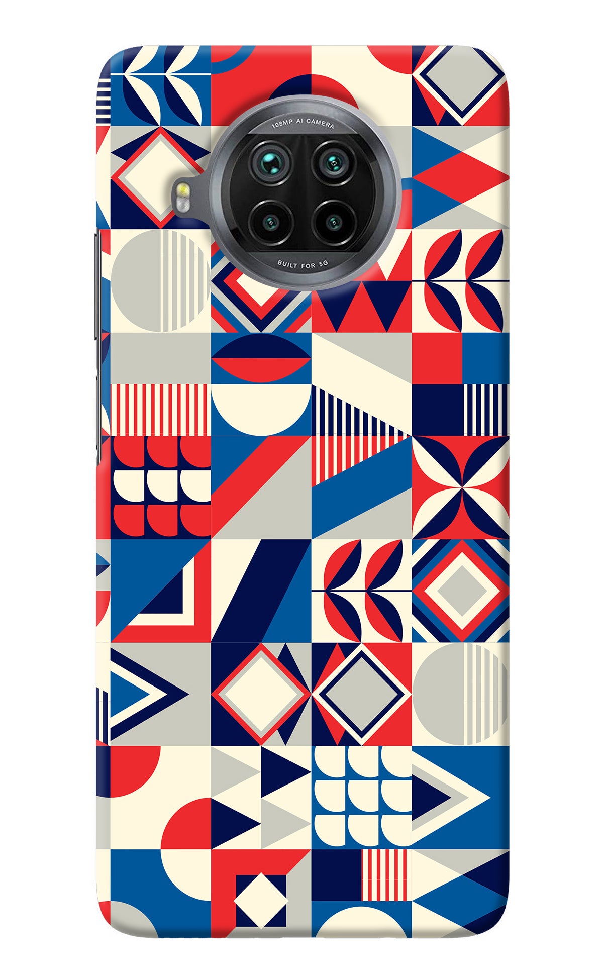 Colorful Pattern Mi 10i Back Cover