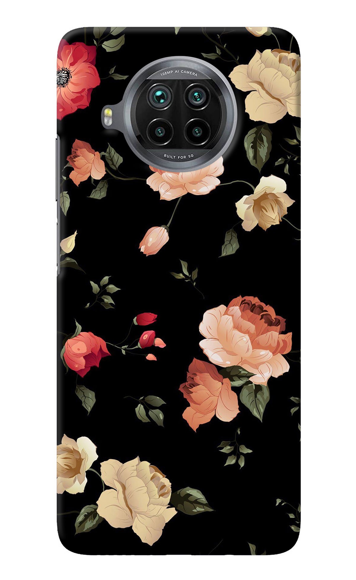 Flowers Mi 10i Back Cover