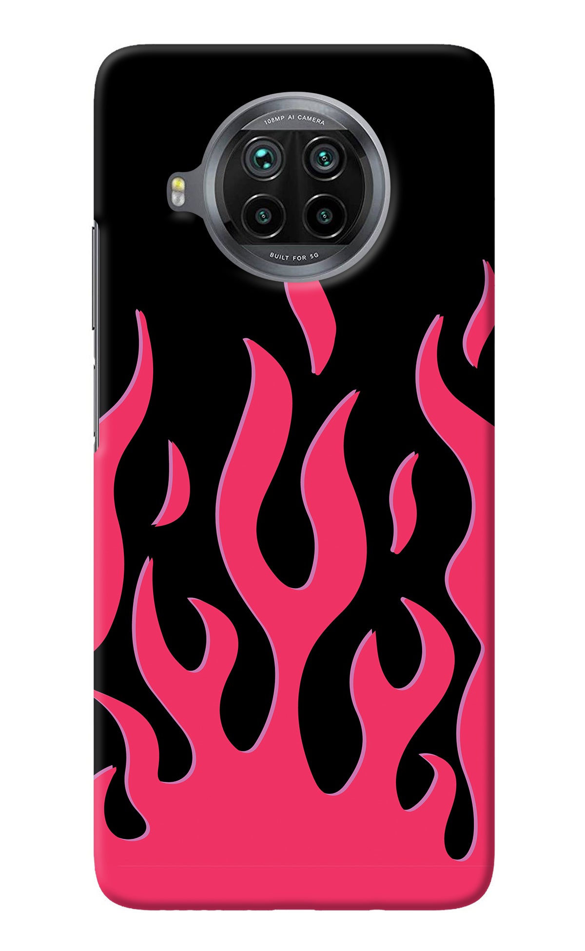 Fire Flames Mi 10i Back Cover