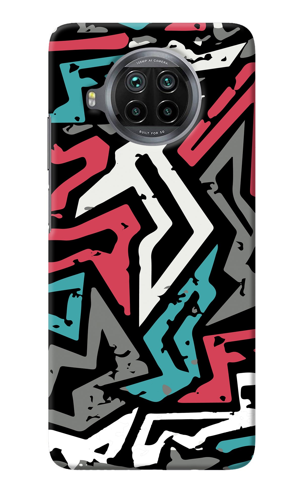 Geometric Graffiti Mi 10i Back Cover