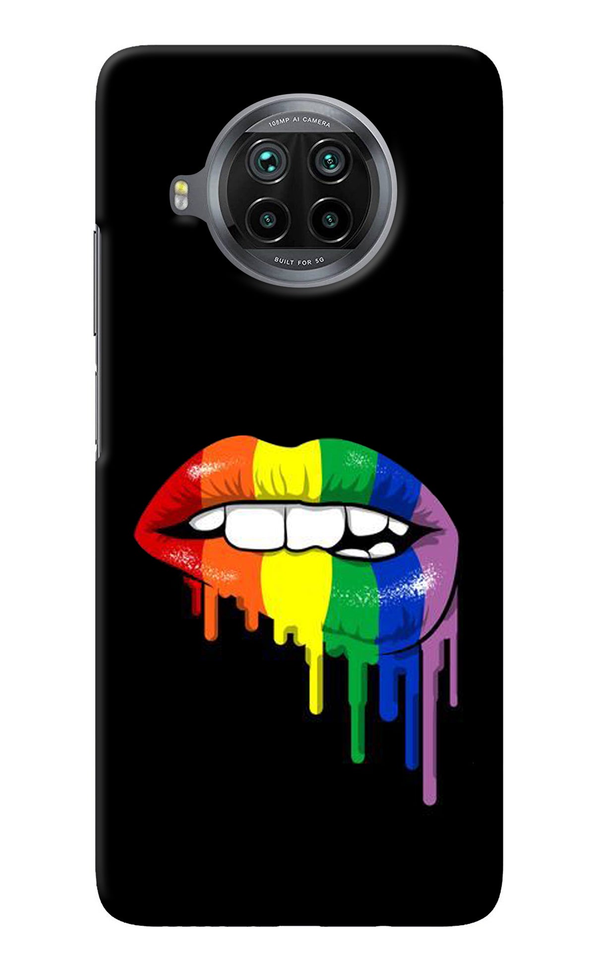 Lips Biting Mi 10i Back Cover