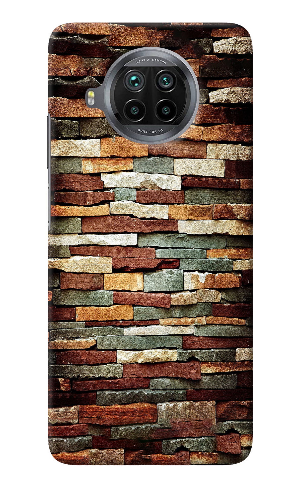 Bricks Pattern Mi 10i Back Cover