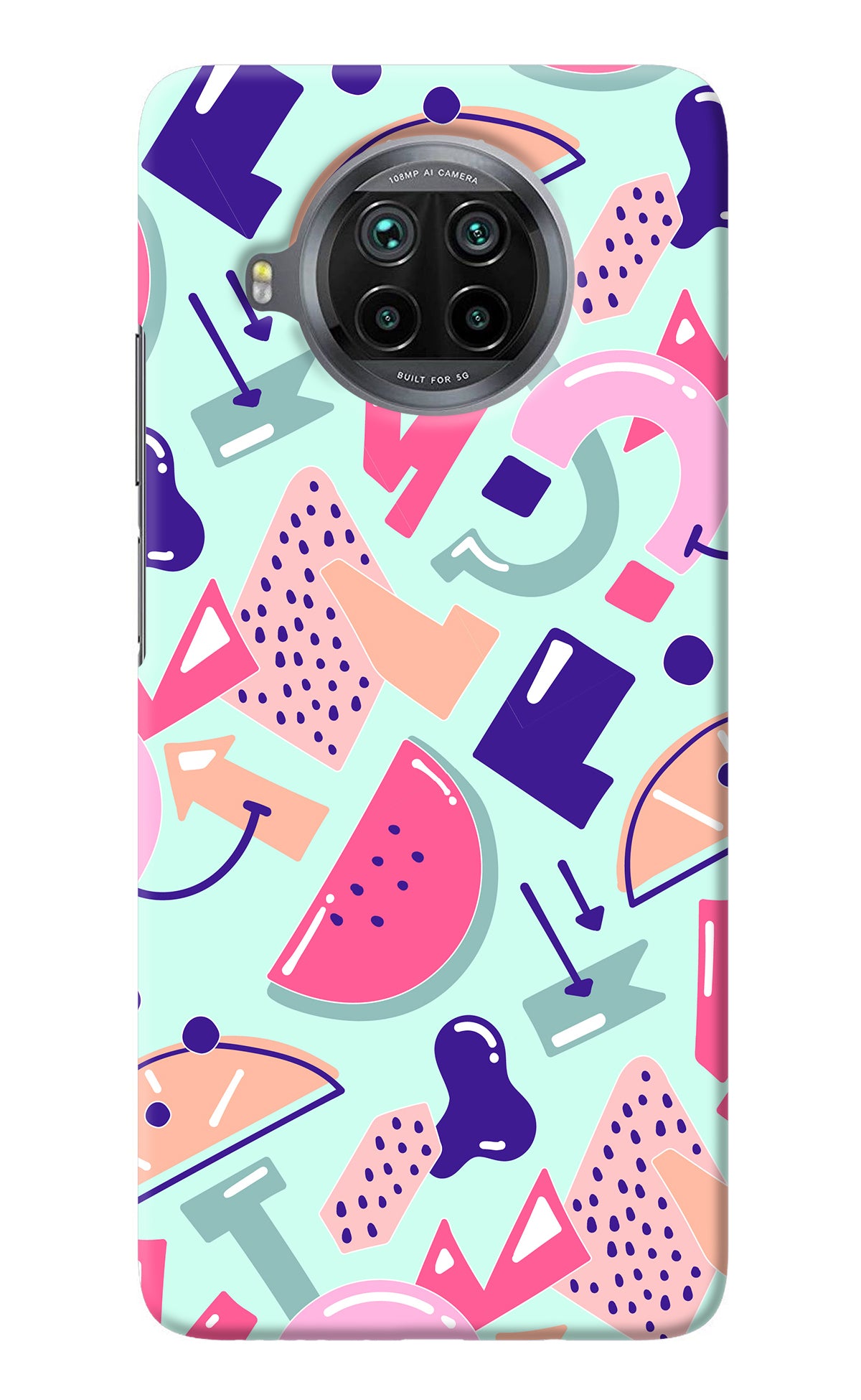 Doodle Pattern Mi 10i Back Cover