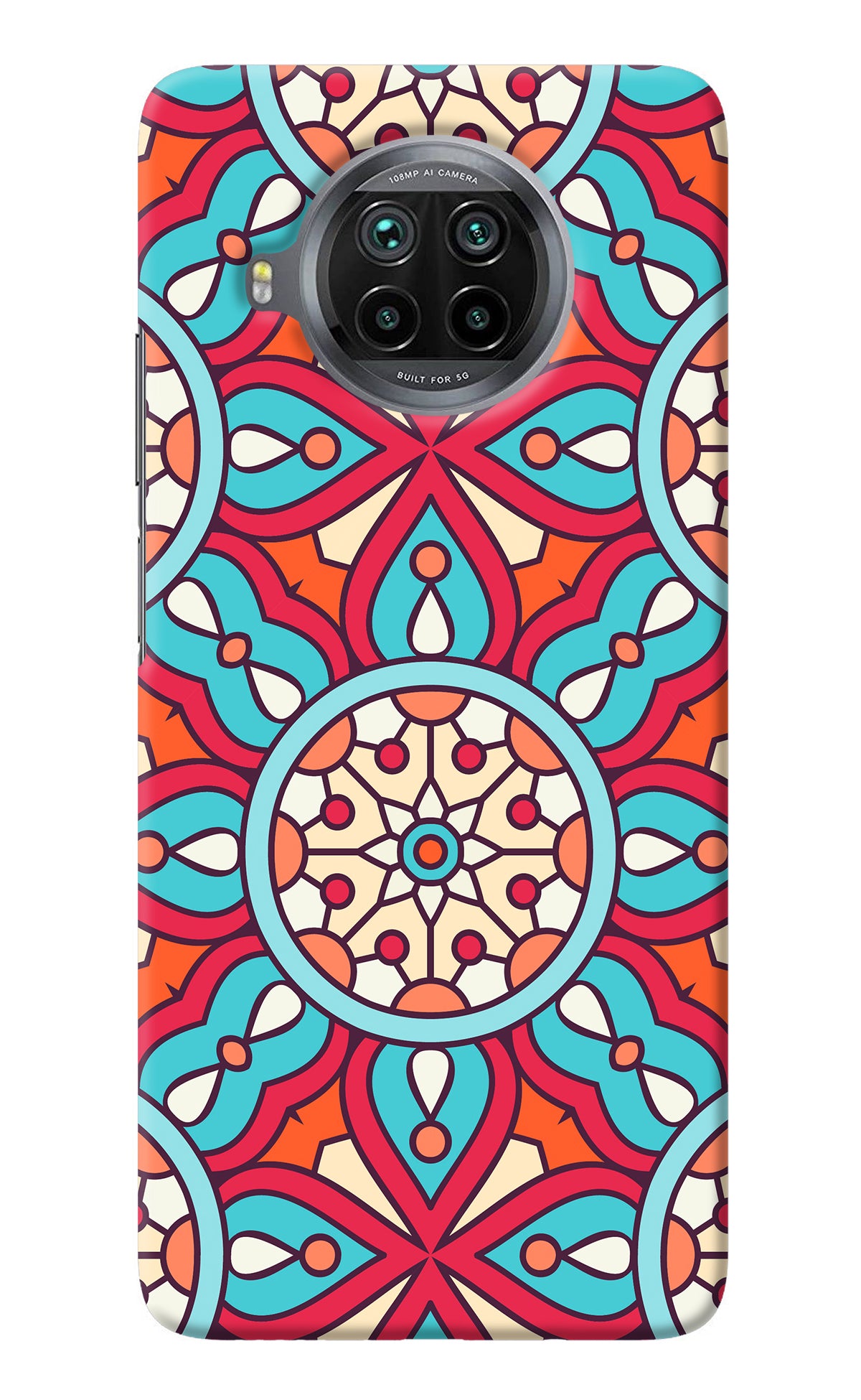 Mandala Geometric Mi 10i Back Cover