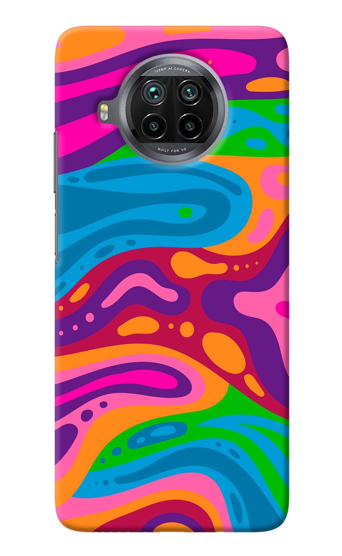 Trippy Pattern Mi 10i Back Cover