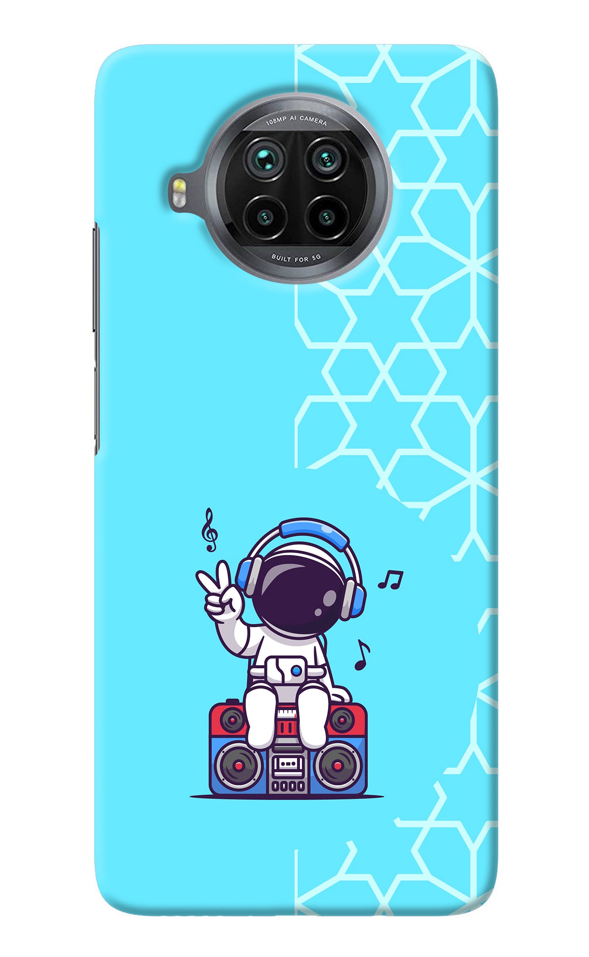 Cute Astronaut Chilling Mi 10i Back Cover