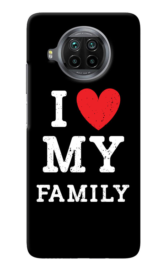 I Love My Family Mi 10i Back Cover