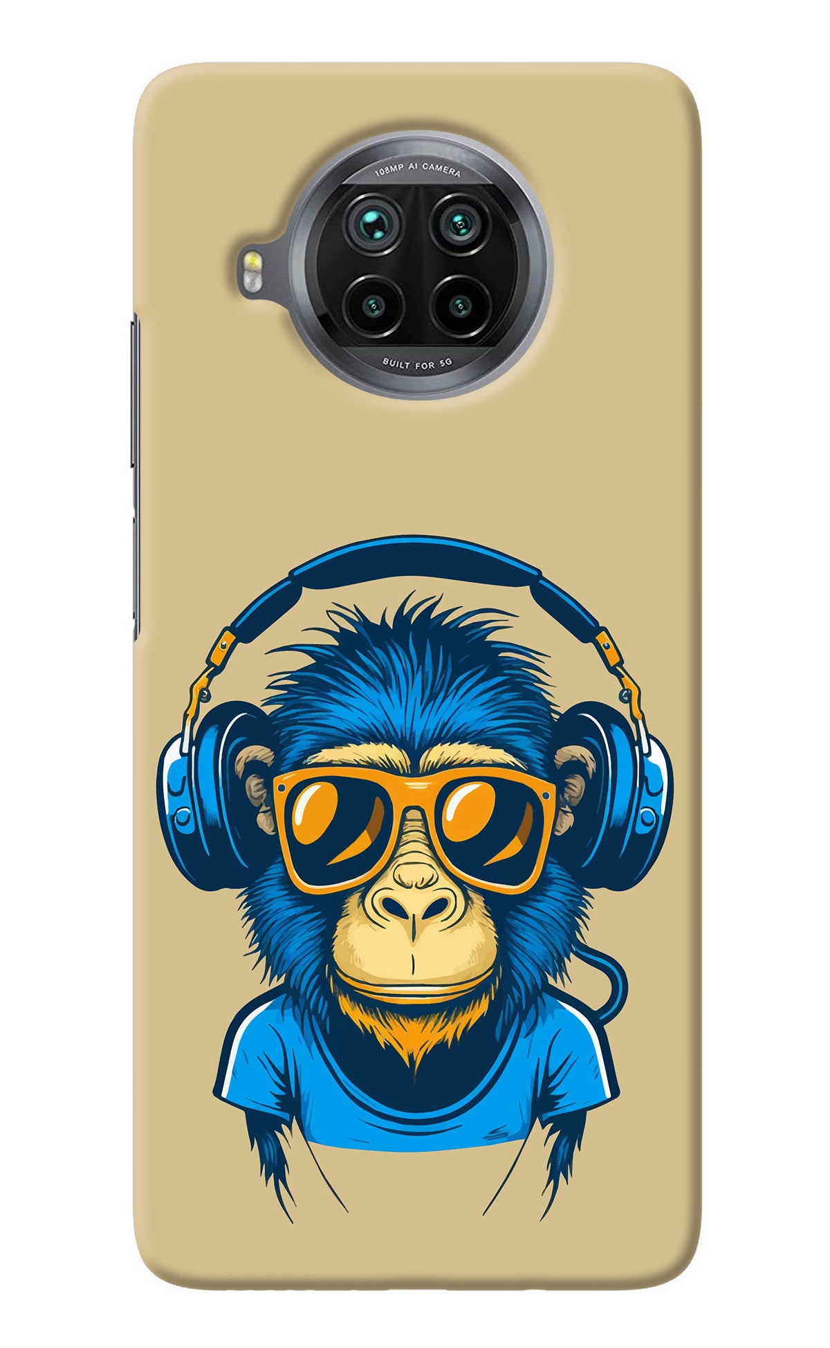 Monkey Headphone Mi 10i Back Cover