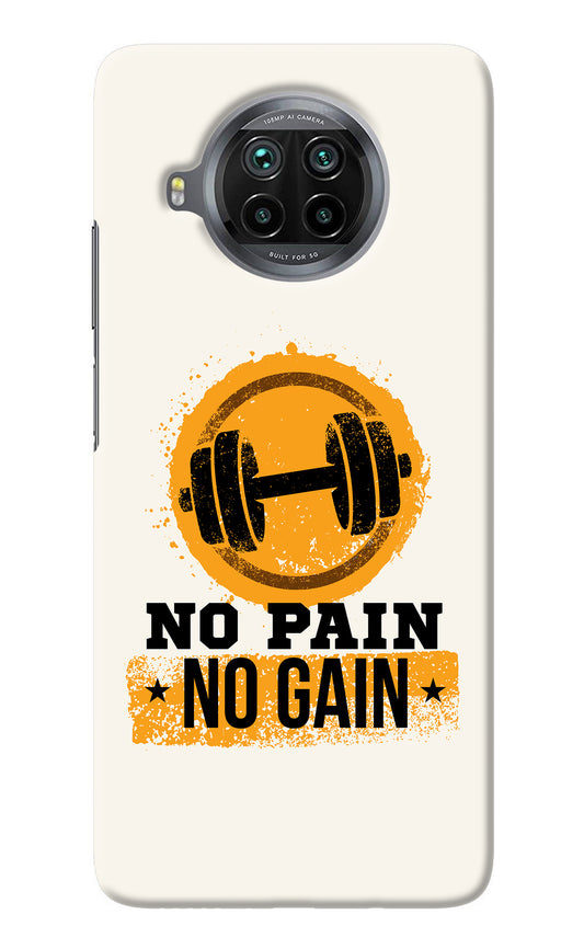 No Pain No Gain Mi 10i Back Cover