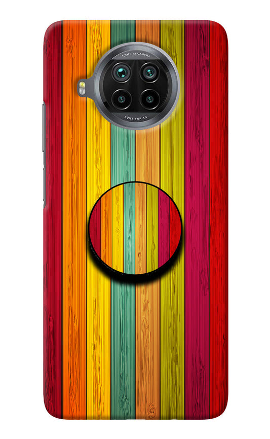 Multicolor Wooden Mi 10i Pop Case