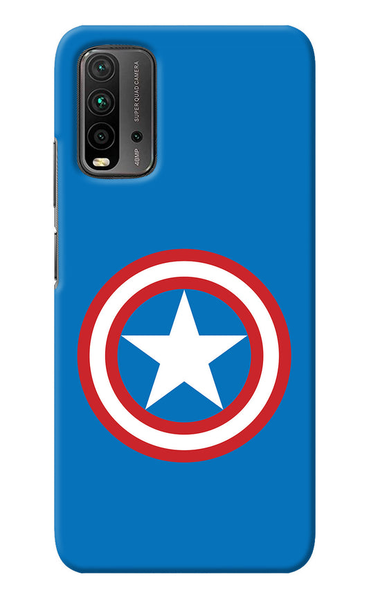 Captain America Logo Redmi 9 Power Back Cover
