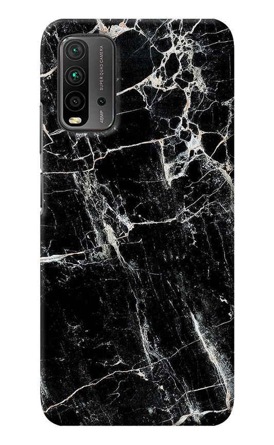 Black Marble Texture Redmi 9 Power Back Cover