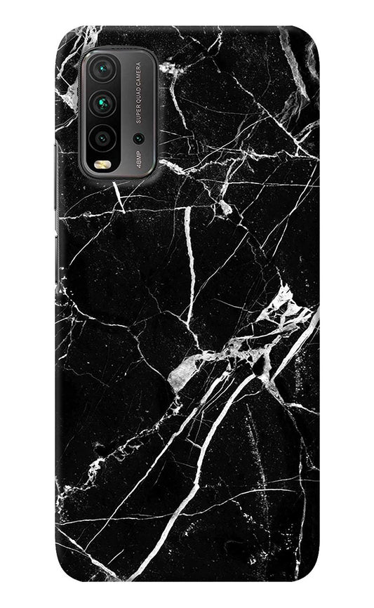 Black Marble Pattern Redmi 9 Power Back Cover
