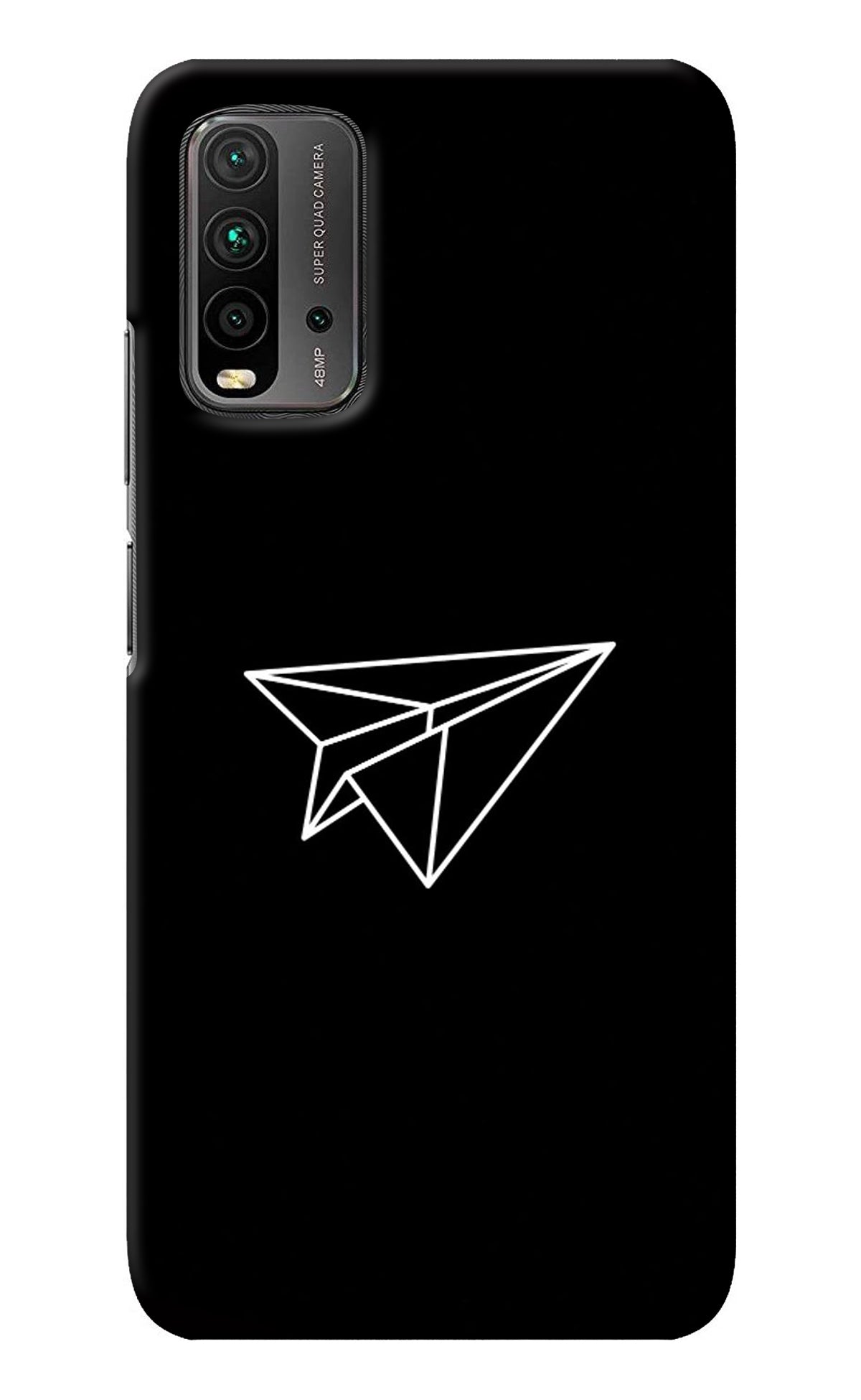 Paper Plane White Redmi 9 Power Back Cover