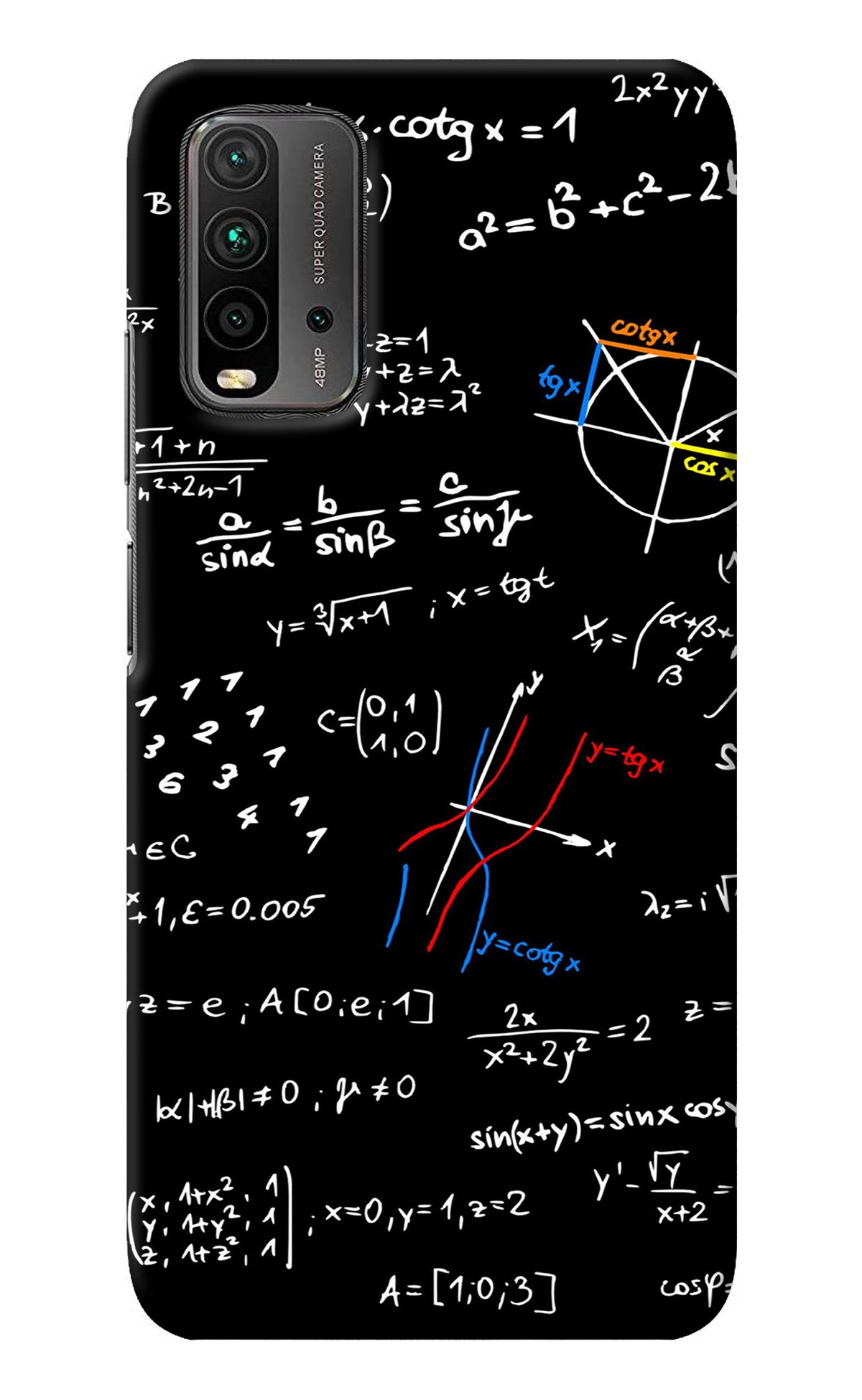 Mathematics Formula Redmi 9 Power Back Cover