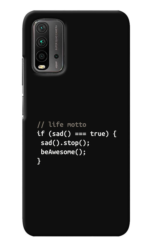 Life Motto Code Redmi 9 Power Back Cover