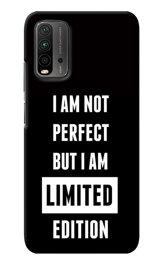 I Am Not Perfect But I Am Limited Edition Redmi 9 Power Back Cover