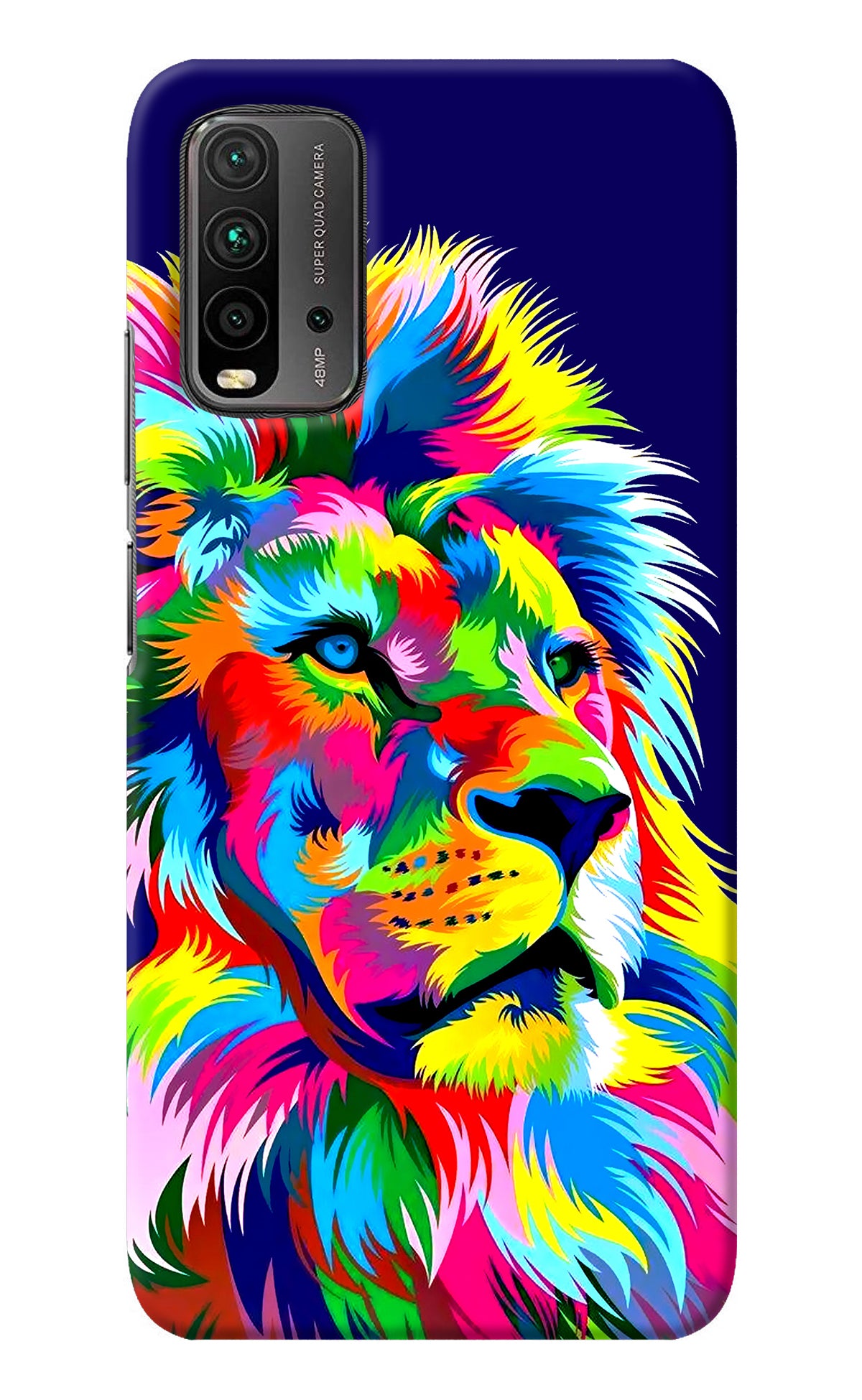 Vector Art Lion Redmi 9 Power Back Cover