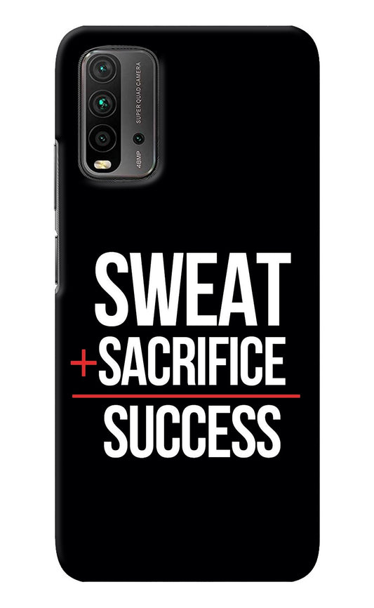 Sweat Sacrifice Success Redmi 9 Power Back Cover