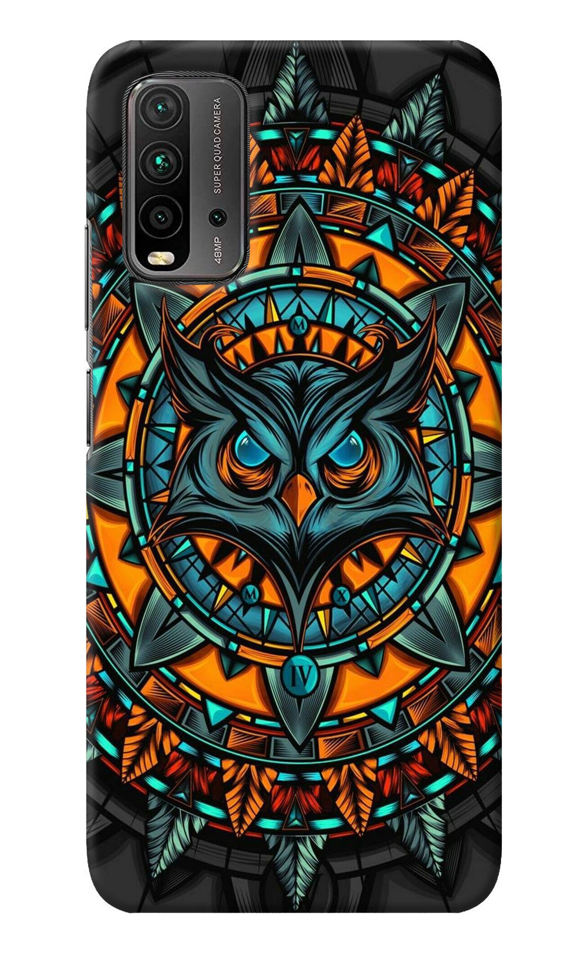 Angry Owl Art Redmi 9 Power Back Cover