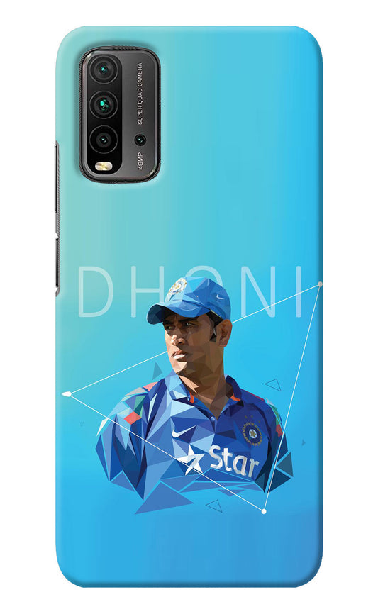 Dhoni Artwork Redmi 9 Power Back Cover