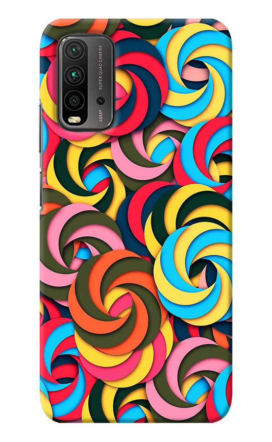 Spiral Pattern Redmi 9 Power Back Cover