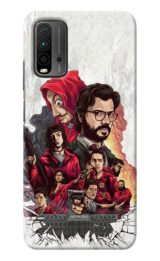 Money Heist Artwork Redmi 9 Power Back Cover