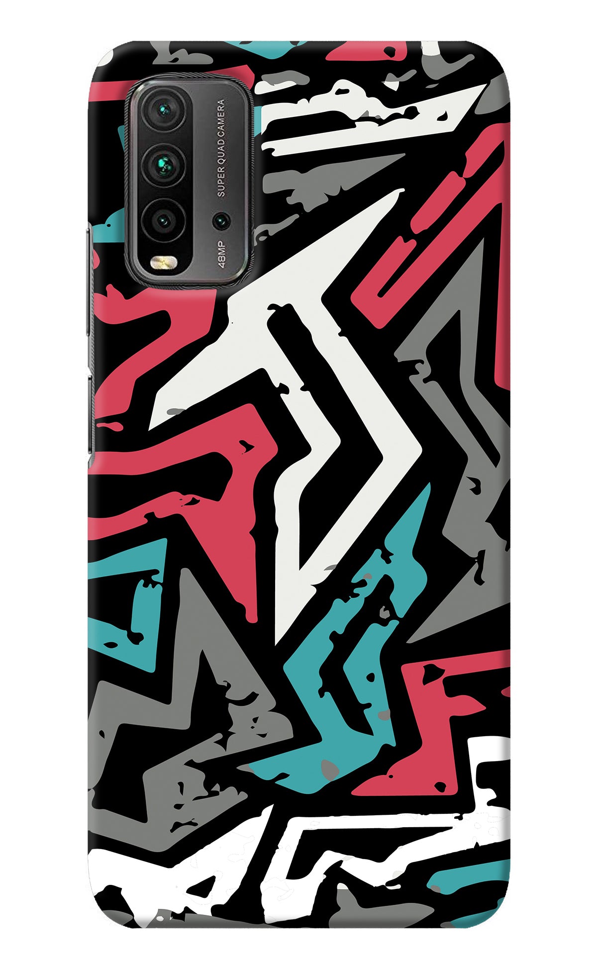 Geometric Graffiti Redmi 9 Power Back Cover