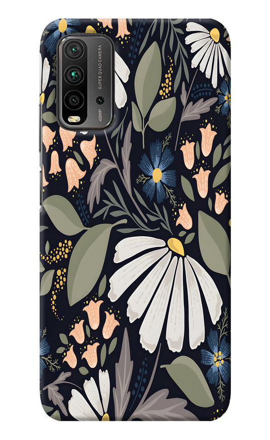 Flowers Art Redmi 9 Power Back Cover