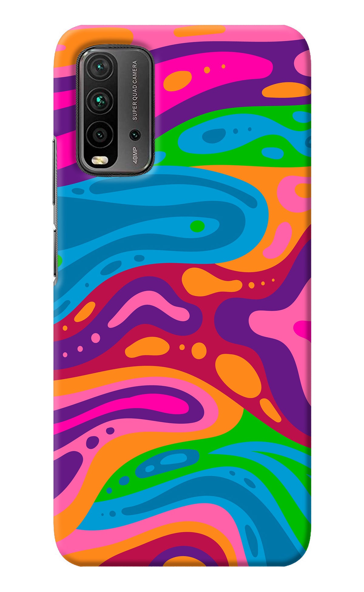 Trippy Pattern Redmi 9 Power Back Cover