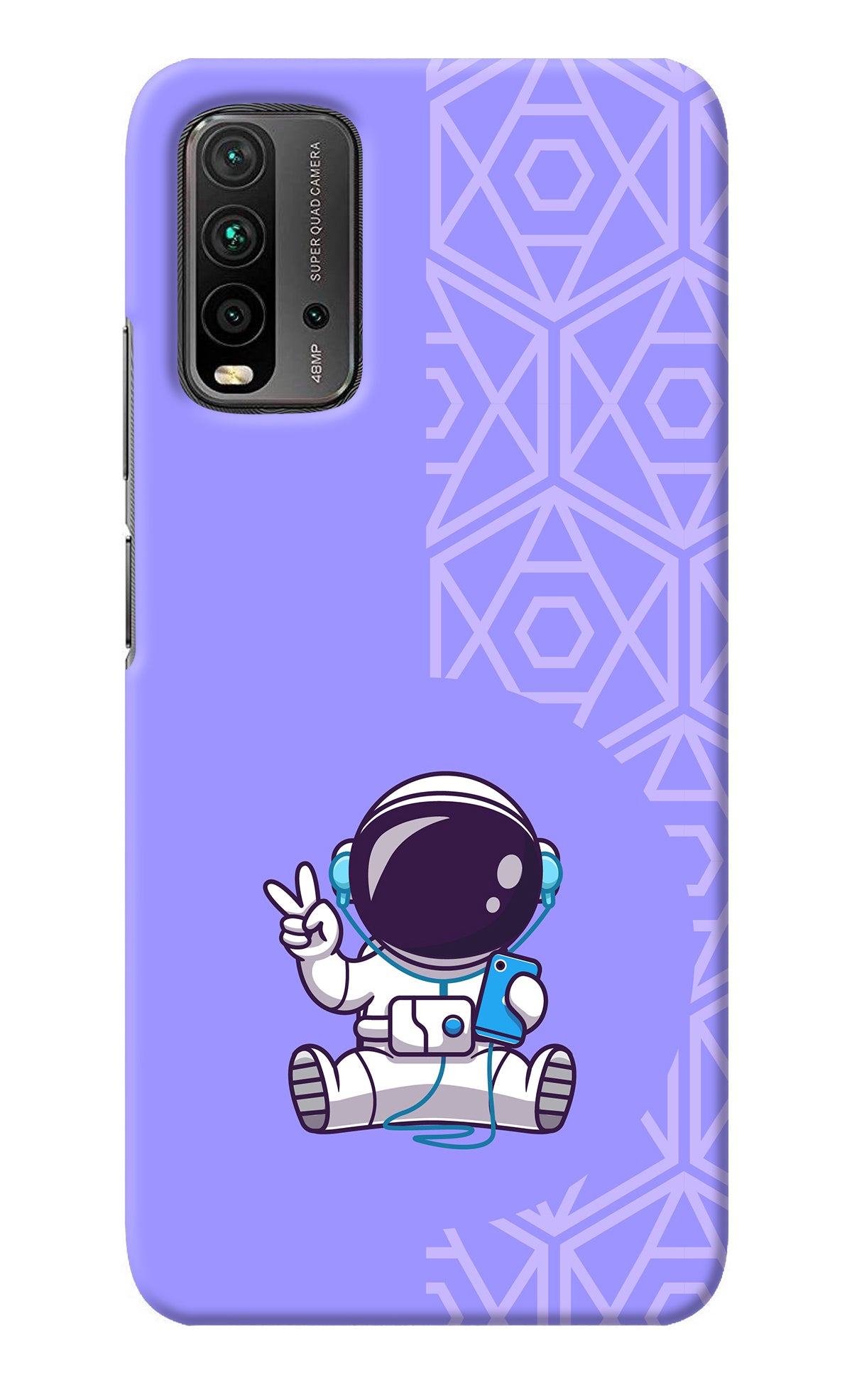 Cute Astronaut Chilling Redmi 9 Power Back Cover