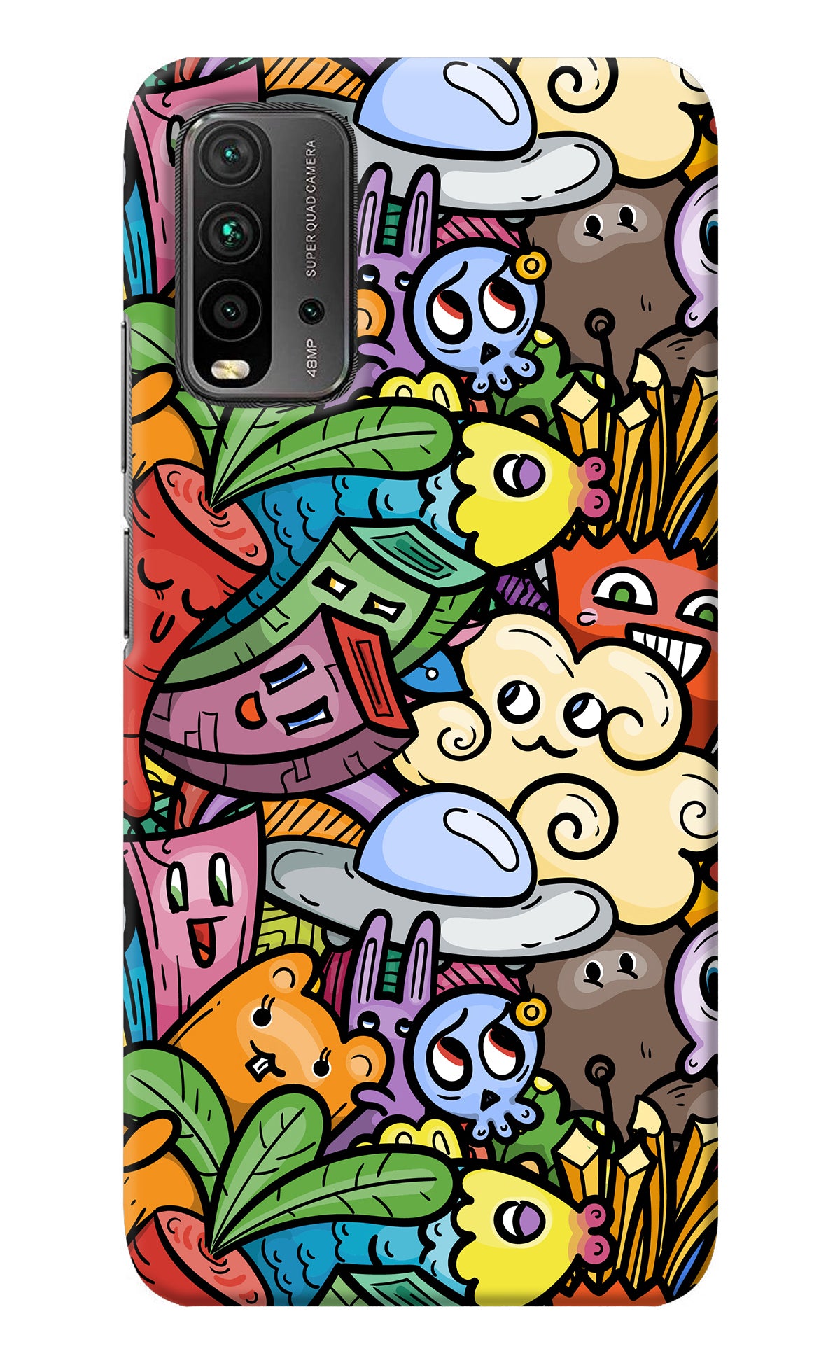 Veggie Doodle Redmi 9 Power Back Cover